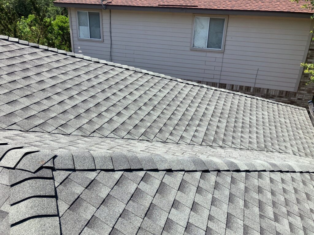 Finished GAF Timberline HDZ Slate roof in San Antonio 78251
