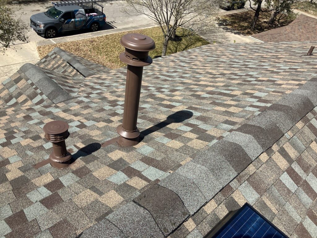 Finished GAF Timberline HDZ Cedar Falls roof in San Antonio 78247