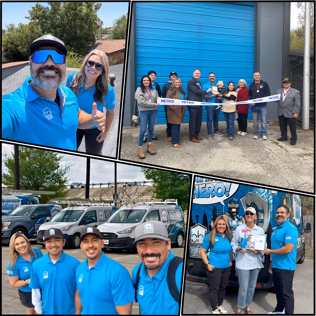Bobby Hernandez with the BH Roofing team — San Antonio